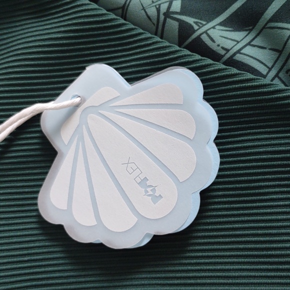 NWT Popflex Large Green Ribbed Bikini Bottom - Picture 8 of 11